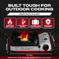 thumbnail image 2 of Estufa de campamento portátil Chef Master de 15 000 BTU con 4 x 240 ml de butano, 2 of 8