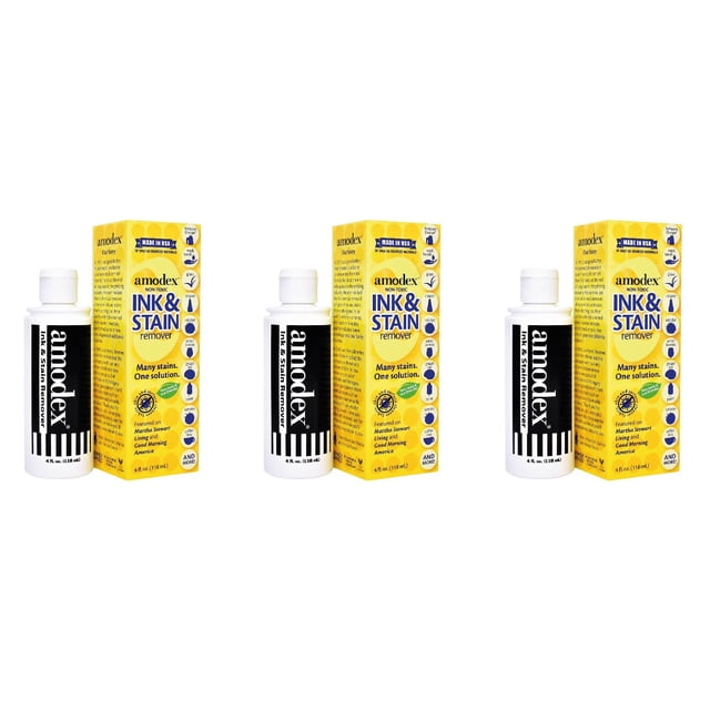 Quitamanchas y tinta Amodex para ropa, cuero y piel, 120 ml