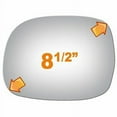 thumbnail image 2 of Flat Driver Side Replacement Mirror Glass for 2001-2007 Toyota Sequoia W/O Baking Plate, 2 of 4