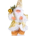 thumbnail image 2 of 9 Inch Standing Santa Claus Ornament  Holiday Decoration(Watermelon Red), 2 of 6