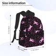 thumbnail image 2 of Yield Breast Cancer Awareness3 Print Backpack for Women Men, Lightweight Casual Travel Daypack, Classic Basic College Backpack, Middle School Bag, 2 of 5