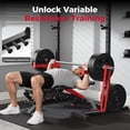 thumbnail image 2 of Squat Rack with Pull- Bar, Adjustable Multi-Functional Power Rack for Home Gym, 2 of 7