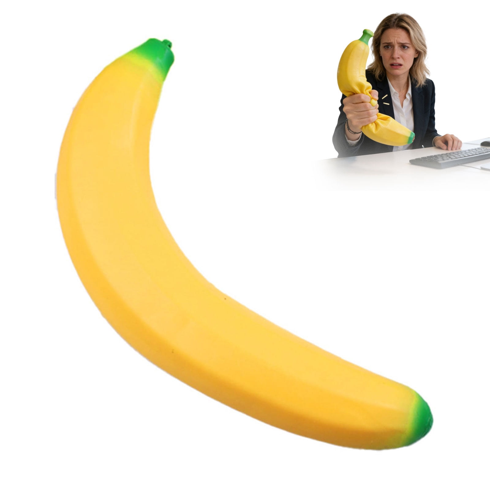 Wonitaaizi Banana Squishies Fidget Toys, Squeeze Ball Sensory Toys for Adult, s with Autism, Novelty Bananas Anxiety Relief