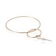 thumbnail image 2 of PVD Vacuum Plating 304 Stainless Steel Dangle Earrings with Plastic Ear Nuts Ring Golden 70mm Pin: 0.6mm, 2 of 2