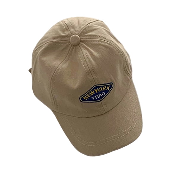 Byoo Girl's Patch Logo Baseball Hat Soft Relaxed with New York Letter Badge for Kids Urban Style Daily Outdoor Casual Caps