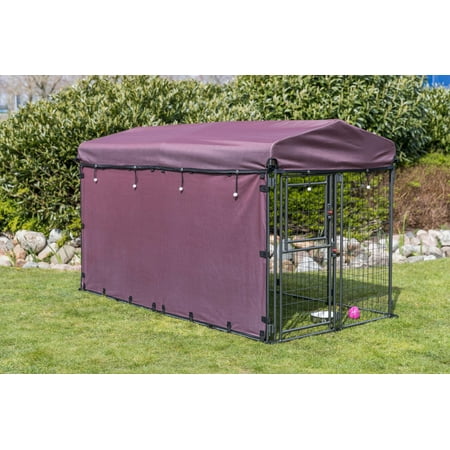 UPC: 4011905392189 | TRIXIE Deluxe Weatherproof Dog Kennel Sunshade Side Panel Fits 8x4x4.5-FT Kennel Burgundy