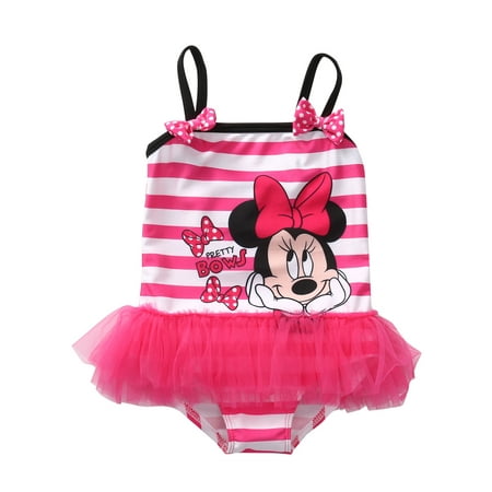 

Gwiyeopda Toddler Kids Girls Cartoon Bikini Swimwear Tankini Tutu Swimsuit Beachwear Bathing Suit 1-6 Years