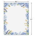 thumbnail image 2 of Hydrangea Florals Easter Letter Papers - Set of 25 spring stationery papers are 8 1/2" x 11", compatible computer paper, spring letterhead sheets great for Easter Flyers, Invitations, or Letters, 2 of 5