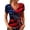 1Red1, variant on Fashion Casual Short Sleeve Round Neck Printed T-Shirt For Women Daily Wear Comfortable Loose Fit Top