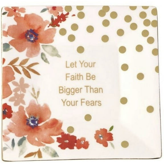 Precious Moments Let Your Faith Be Bigger Than Your Fears Tray