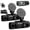 2Sets, variant on Three-Lens Driving Recorder Full View Car Dashcam System Wireless Dash Cam Front and Rear Camera Three Lens Four Record Monitoring 1080p for Cars 360 Dashcams Back Cams Night Vision