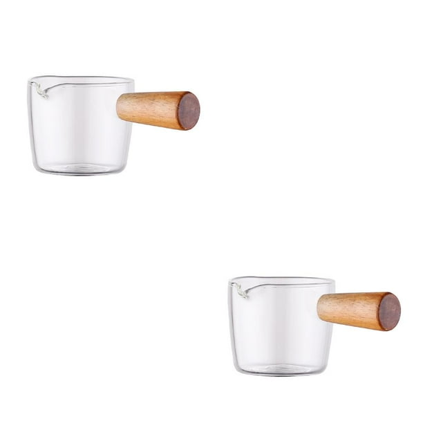 Advancent Taza de café Mango de madera Vaso Leche Olla Salsa Sartén Taza de té Type3 NO3