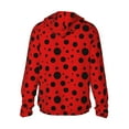 thumbnail image 3 of Gaeub Ladybug Pattern Men's and Women's UPF 50+ Long-Sleeved Sun Protection Clothing, Fishing Shirt Long Sleeve Zip - Small, 3 of 9