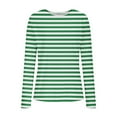 thumbnail image 4 of Sexlip Women Long Sleeve Shirts Rib Knit Slim Fit Tops Basic Tee Fall Outfits Casual T-Shirt Underscrubs Layer Clothes Green XXL, 4 of 8