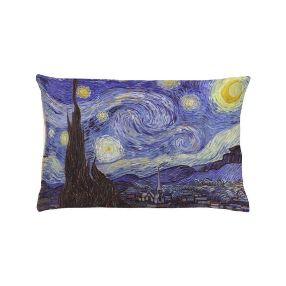 CafePress - Vincent Van Gogh Starry Night Pillow Case - Standard Size Pillow Case, 20"x30" Pillow Cover, Unique Pillow Slip Microfiber