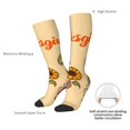thumbnail image 5 of Picia Women Crew Soft Moisture-wicking Socks Gnomes Happy Thanksgiving Pattern Design Cotton Socks, One Size fit All, 5 of 9