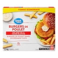 thumbnail image 3 of Burgers de poulet Great Value (Format économique) 1,5 kg, 3 of 3