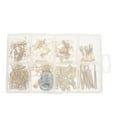 thumbnail image 3 of 1 juego de colgadores de pared para cuadros, kit de clavos portátiles para colgar cuadros, ganchos para cuadros, 3 of 8