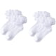 thumbnail image 1 of Laklulu - Calcetines con volantes para niñas, calcetines de vestir con doble encaje y volantes, calcetines con puños vueltos para niñas pequeñas, paquete de 2, regalos, 1 of 5