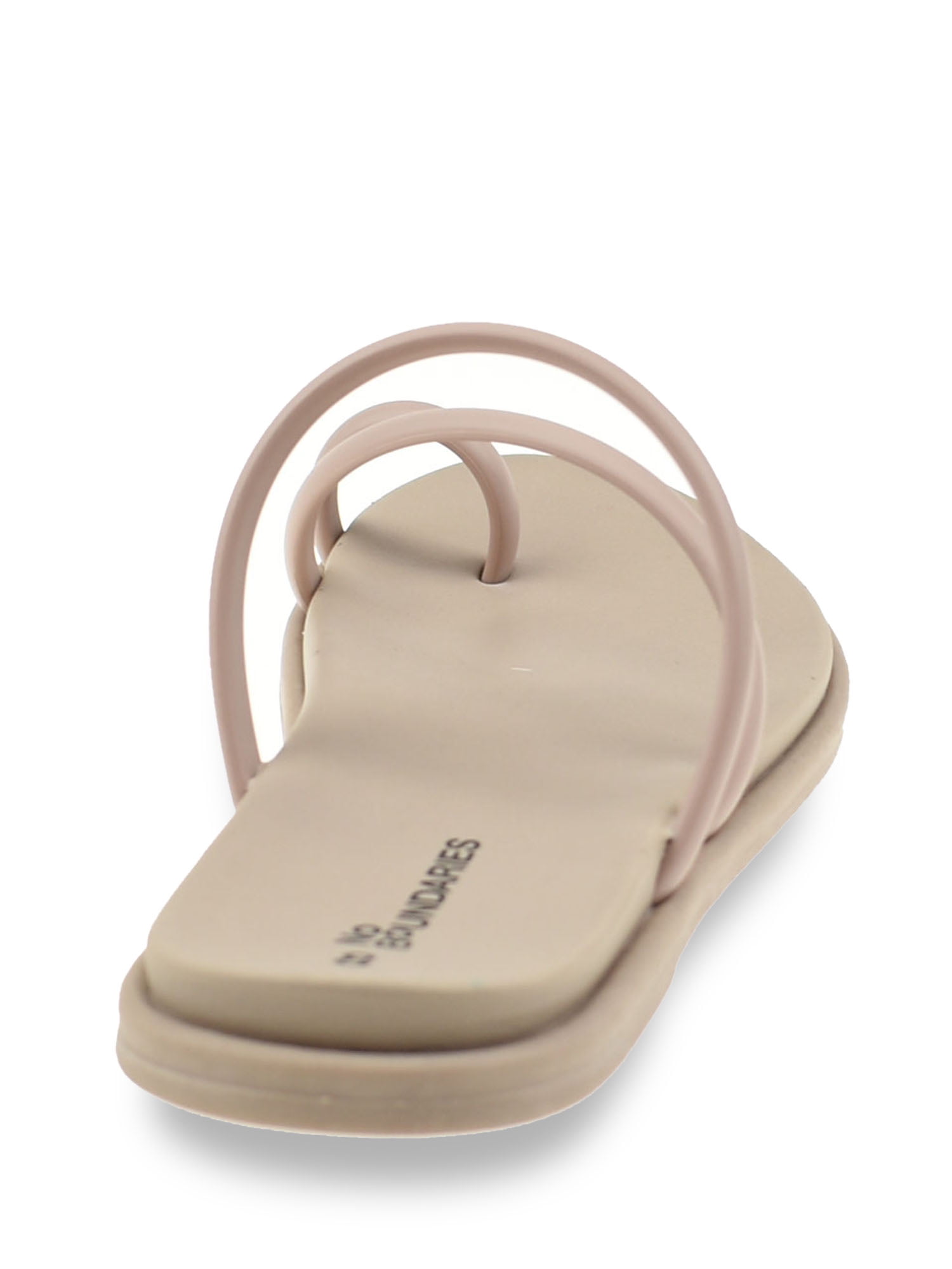 No Boundaries Women's Strappy Toe Loop Sandals