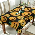 thumbnail image 4 of Dreamtimes Halloween Pumpkin Tablecloth, Waterproof Washable Polyester Square Table Cover, Durable Tablecloth for Kitchen Dining Table Party Decor,54"X 54", 4 of 7