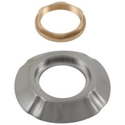 Angle View: Delta Addison Handle Base, Gasket & Nut - Roman Tub Stainless