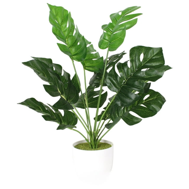 No Maintenance Monstera Plant, Easy To Clean, Lifelike Artificial For Home Office Decor