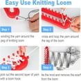 thumbnail image 2 of Long Knitting Loom Set with Instructions-Scarf Hat Blanket Loom Knitting Kit-Rectangular Knitting Looms for Beginners Kids Adults-Shawl Sweater Sock Knitting Looms for Crocheting, 2 of 7