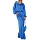 thumbnail image 3 of SAYOO Blusa de satén de manga larga y pantalones de bolsillo SAYOO  moda, 3 of 6