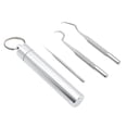 thumbnail image 1 of Juego de Palillos de dientes portátiles jinwen acero inoxidable 3 uds, 1 of 8