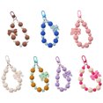 thumbnail image 4 of Beaded Keyring Creative Car Key Chain Backpack Pendant Sweet Bows Keychain Pendant Bag Charm Bowknot Keychain, 4 of 4