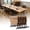 55.1in White Walnut, variant on Conference Room Table with Wheels Mobile Folding Training Table Modular Meeting Table for Office (4,Walnut,61in)