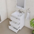 thumbnail image 7 of Alya Bath Paterno 24" Modern Wood Freestanding Bathroom Vanity in White, 7 of 7