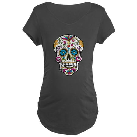 

CafePress - Sugar Skull - Maternity Dark T-Shirt
