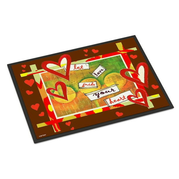 Let Love Guide Your Heart Valentine's Day Door Mat