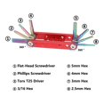 thumbnail image 4 of Multi-Tool Folding Multi-Tool Hexagon Socket Wrench Folding Plumb  Tool Special Work Wrench Key Set, 4 of 6