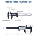 thumbnail image 1 of LCD Digital Electronic Vernier Caliper Micrómetro Medidor de medición (Negro) Ndcxsfigh Para estrenar, 1 of 2