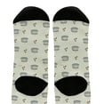 thumbnail image 3 of ThisWear Coworker Gifts Coffee Bean Socks Cute Coffee Themed Socks Fun Socks 1-Pair Novelty Crew Socks, 3 of 5