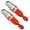Red 2pcs, variant on ABPETE flares for boating,Upgraded Electronic Boat Flare Coast Guard Approved Marine, Waterproof Boat Safety Kit Emergency Signals for Fishing Nets, Buoys, Boats (Red 2pcs)