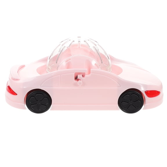 LOLIPPYY Pink Hamster Wheel Car with Breathable Design Silent Exercise Wheel for Small Pets