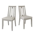 thumbnail image 4 of Castle Place Contemporary Wooden Dining Chair,Set of 2, White, 4 of 8