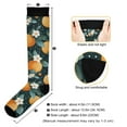 thumbnail image 3 of FORMRS Womens Knee High Socks Casual Long Thick Travel Daily Wear, 1 Pair, Green Oranges, 3 of 6
