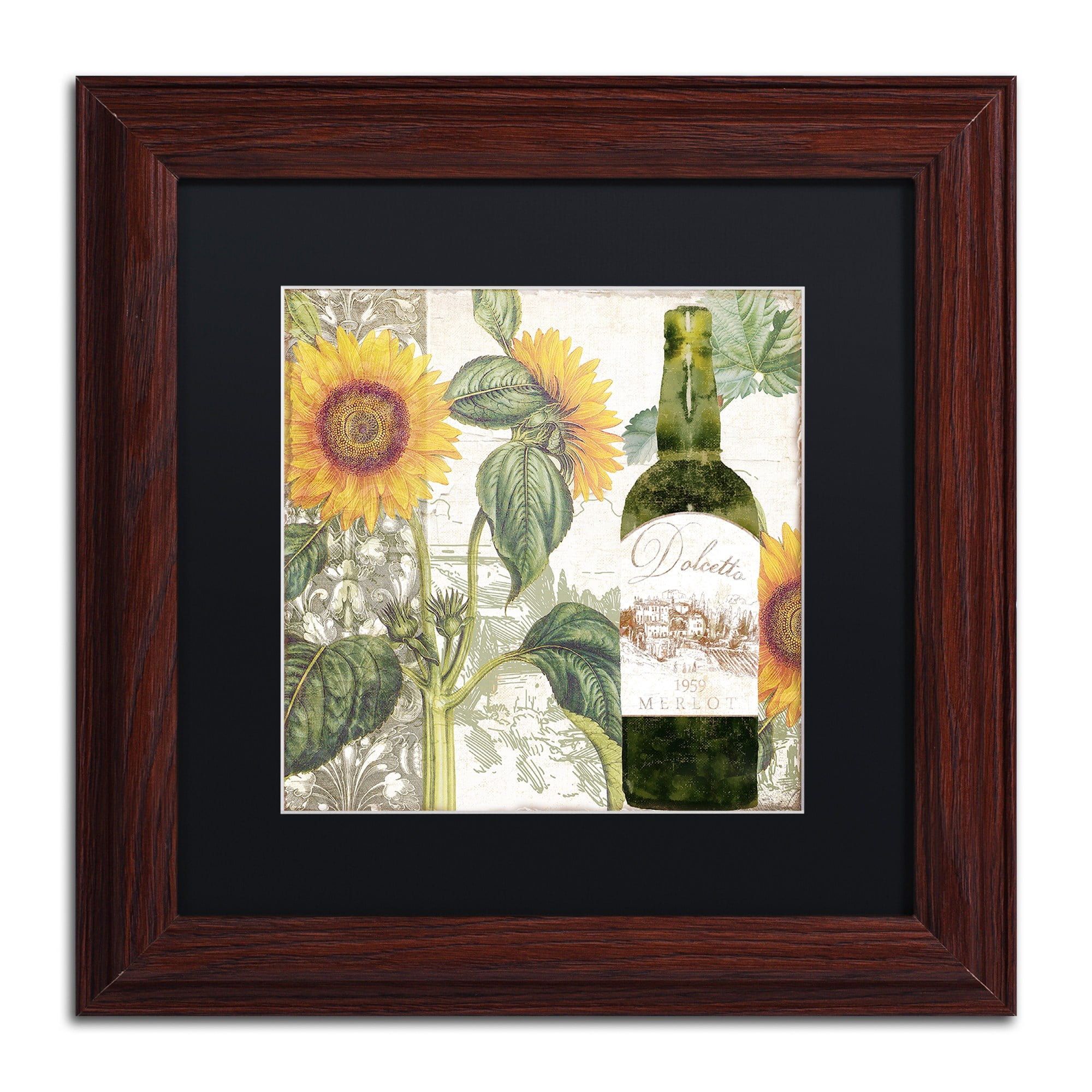 Trademark Fine Art "Dolcetto V" Canvas Art by Color Bakery, Black Matte, Wood Frame