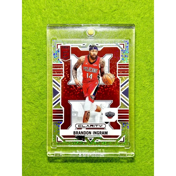 Brandon Ingram WHITE SPARKLE PRIZM Clear Card ASIA Red SSP 2022 Elite CLARITY SP