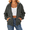 Dark Gray, variant on Womens Solid Color Zip Up Hoodies Long Sleeve Casual Hooded Sweatshirt with Pockets Fall Winter Warm Jackets Clothes