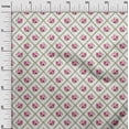 thumbnail image 2 of oneOone Georgette Viscose Fabric Diamond|Leaves & Rose Floral Decor Fabric Printed BTY 42 Inches Wide, 2 of 4