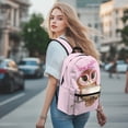 thumbnail image 4 of Psesaysky Cute Owl Heart Glasses Backpack for Girls,School Large Bookbag Boys Lightweight Daypack, 4 of 7