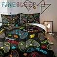 thumbnail image 3 of FINESLEEP Gamer Comforter Sets for Boys, Gaming Kids Bedding Set for Teen Boys 1 Comforter with 2 Pillow Cases, 3 of 8