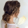 thumbnail image 2 of Unique Bargains 1 Pc Bow Ribbon Duckbill Hair Clips Hairdo Clip Beige, 2 of 5