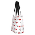 thumbnail image 3 of Kdxio Heartbeat Symbol Women Reusable Grocery Bags Foldable Ripstop,Reusable Shopping Bags for Shopping,Gym,Gift, 3 of 7